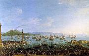 Antonio Joli The Embarkation of Charles III in the Port of Naples oil painting artist
